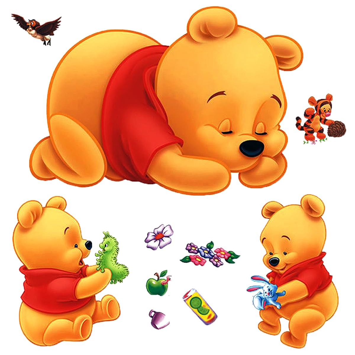 DEKOSH Winnie the Pooh wall decal in a playroom to spark storytelling moments