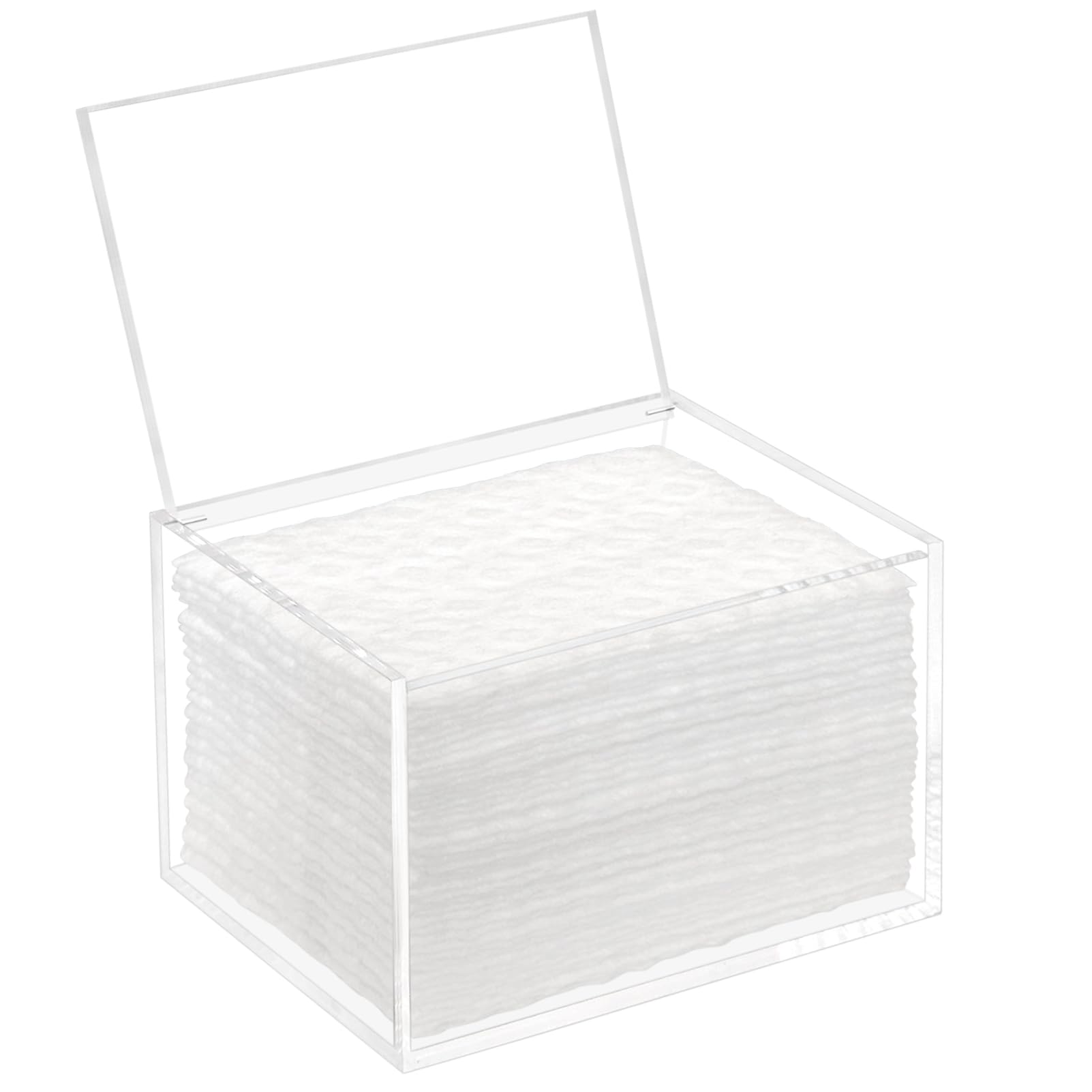 Delipply Mop Pad Holder Container with open lid for easy access to dry pads during quick cleans.