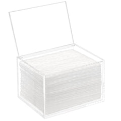 Delipply Mop Pad Holder Container with open lid for easy access to dry pads during quick cleans.