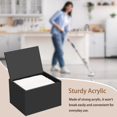 DELIPPLY Mop Pad Holder Container interior keeps pads neatly stored and protected.