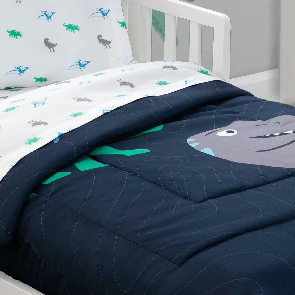 Delta Children easy-care bedding designed for machine washing and low heat drying.