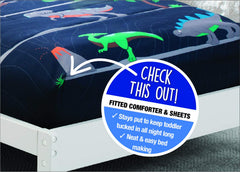 Delta Children flat top sheet with elastic bottom keeps sheets neat through the night.