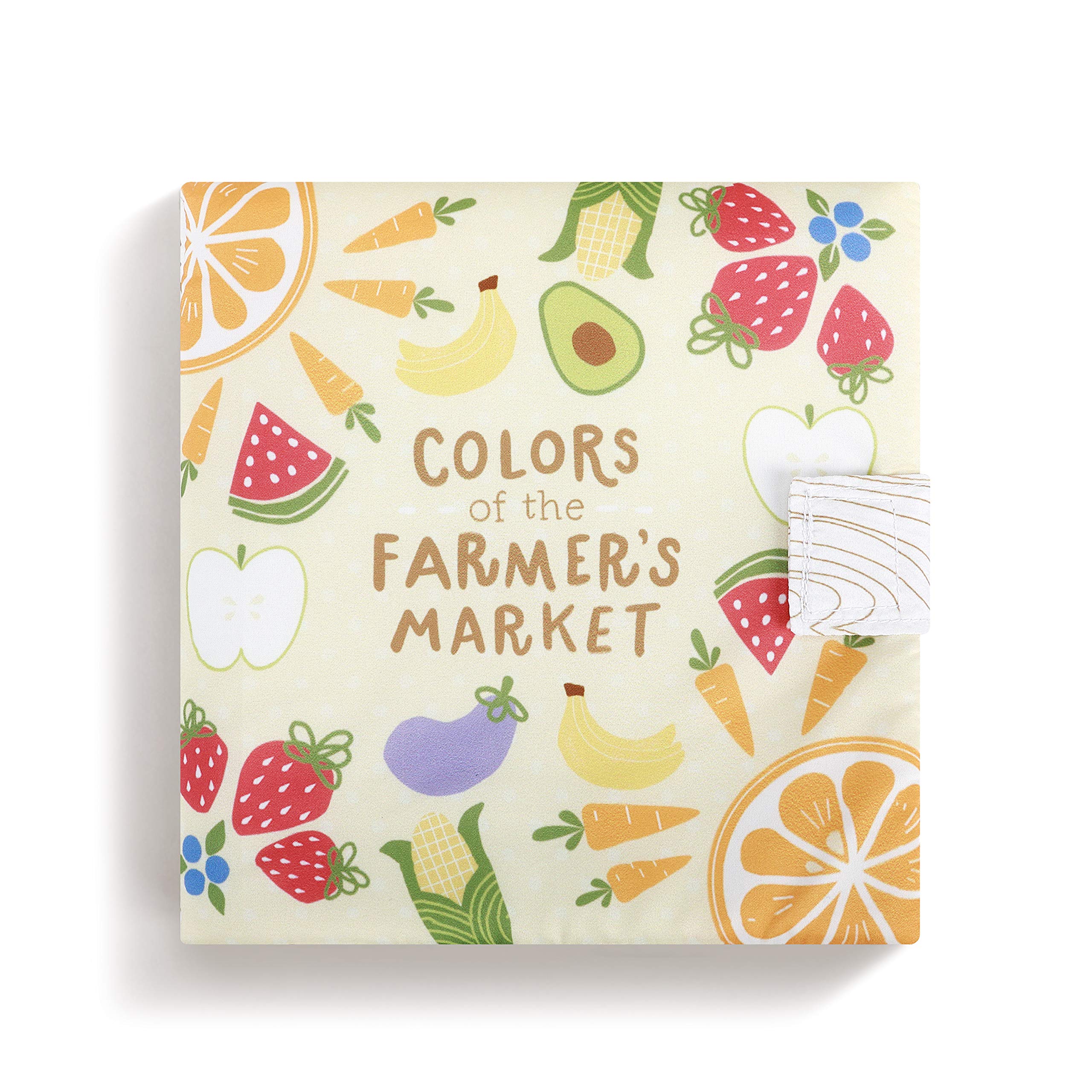DEMDACO Farmers Market Bright Colors book cover promotes tactile exploration for babies.