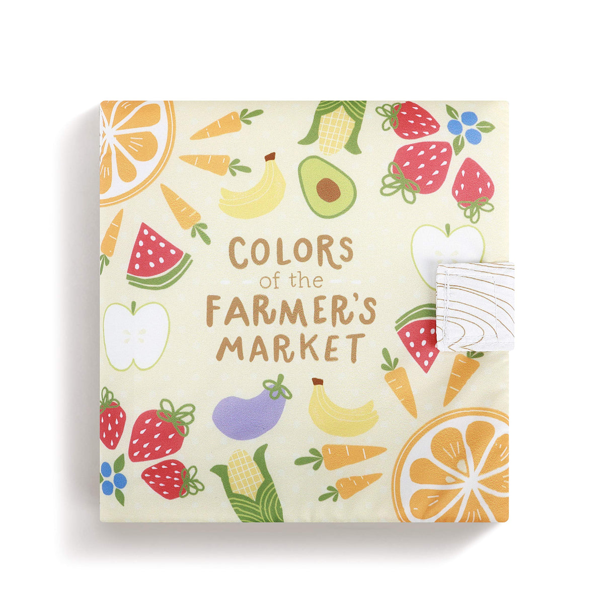DEMDACO Farmers Market Bright Colors book cover promotes tactile exploration for babies.
