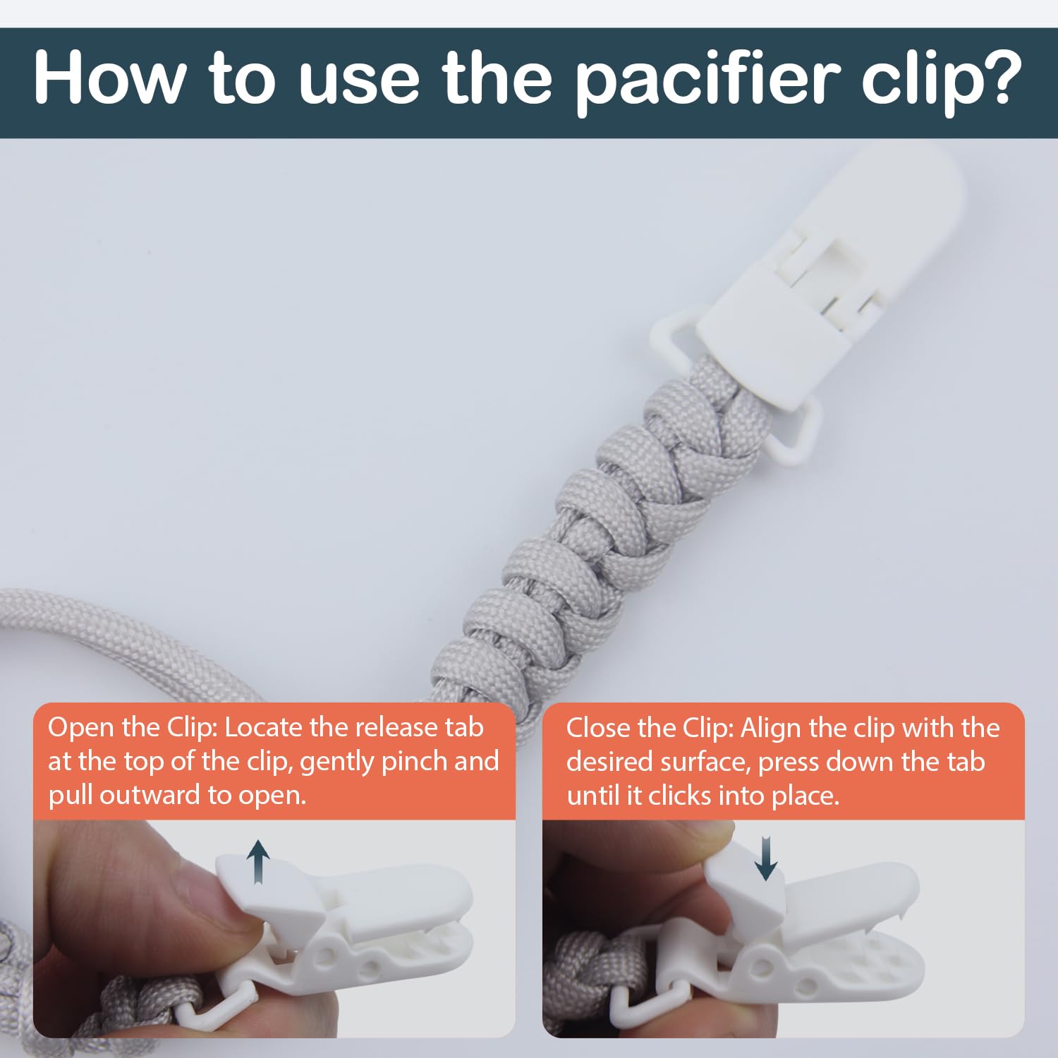Demearly pacifier clip ends color-matching-nursery help coordinate nursery decor and bags.