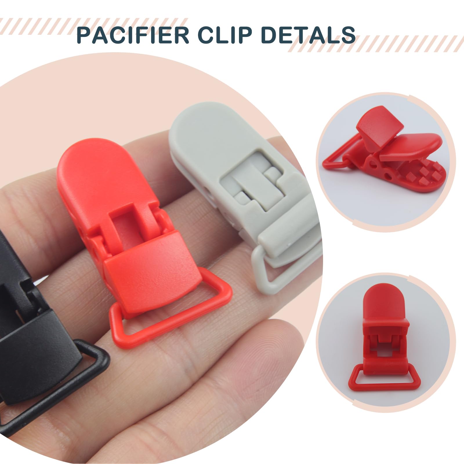 Demearly pacifier clip ends safety-guidelines emphasize supervision and choking-hazard precautions.