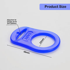 Demearly silicone adapter ring close-up highlighting baby-safe material for secure attachment