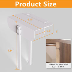 Demimy door lock slider mechanism demonstrates smooth 0.6-2 inch width adjustment for various doors.