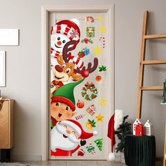 Demonwer door sticker for windows or refrigerators adds cheerful accents
