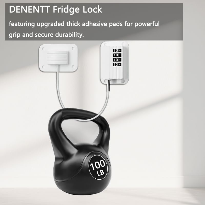 DENENTT combination lock closeup demonstrates easy code entry for adult access