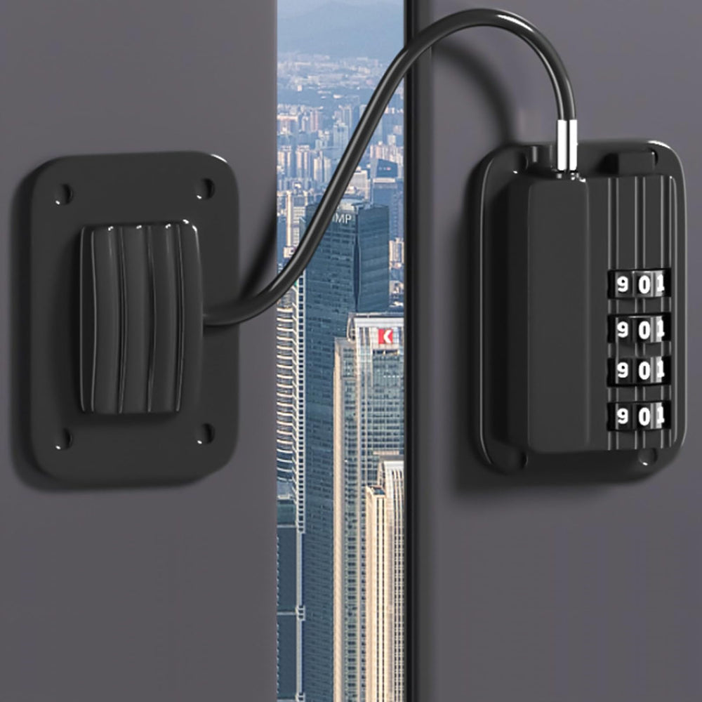 DENENTT refrigerator lock combination dial close-up for easy adult access