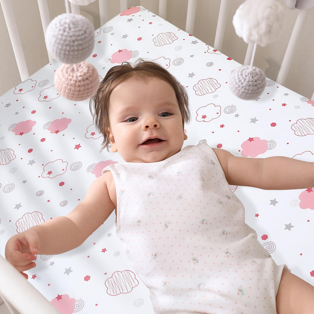DengFengLai elastic 360 fit demonstrates secure snug grip on standard crib