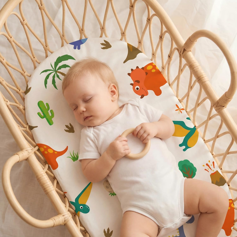 DengFengLai 4-pack bassinet sheets soft material ready for daily use and gentle warmth