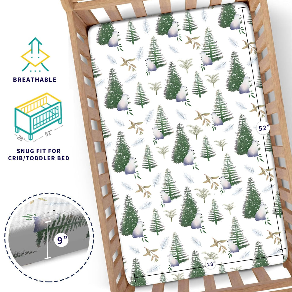 DengFengLai 52x28 standard crib fit ensures snug bedding on most cribs.