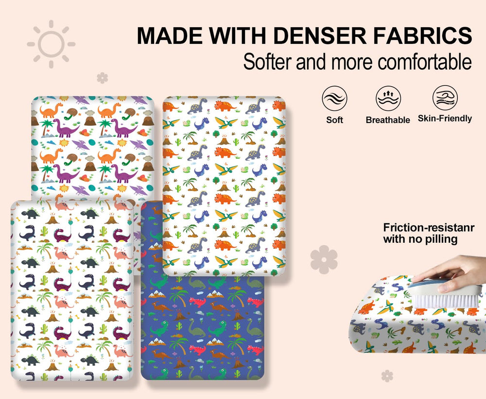 DengFengLai machine-wash-friendly crib sheet maintains softness after washing.