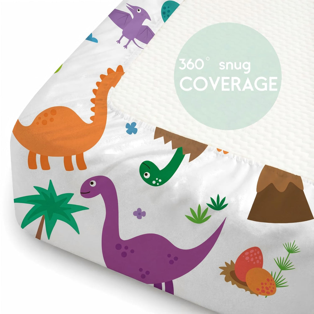 DengFengLai unicorn ice cream pattern crib sheet boosts playful imagination.