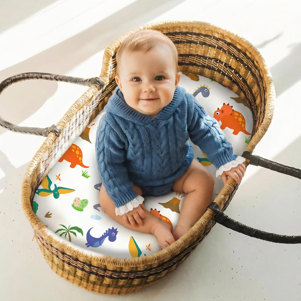 DengFengLai machine-washable bassinet sheets simplify cleanup after messes