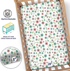 DengFengLai rainbow-sun pattern crib sheet on 28x52 shows bright design and comfortable fit