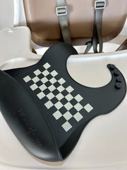 Denver James feeding bib is dishwasher-safe and waterproof, simplifying cleanup after messy meals.