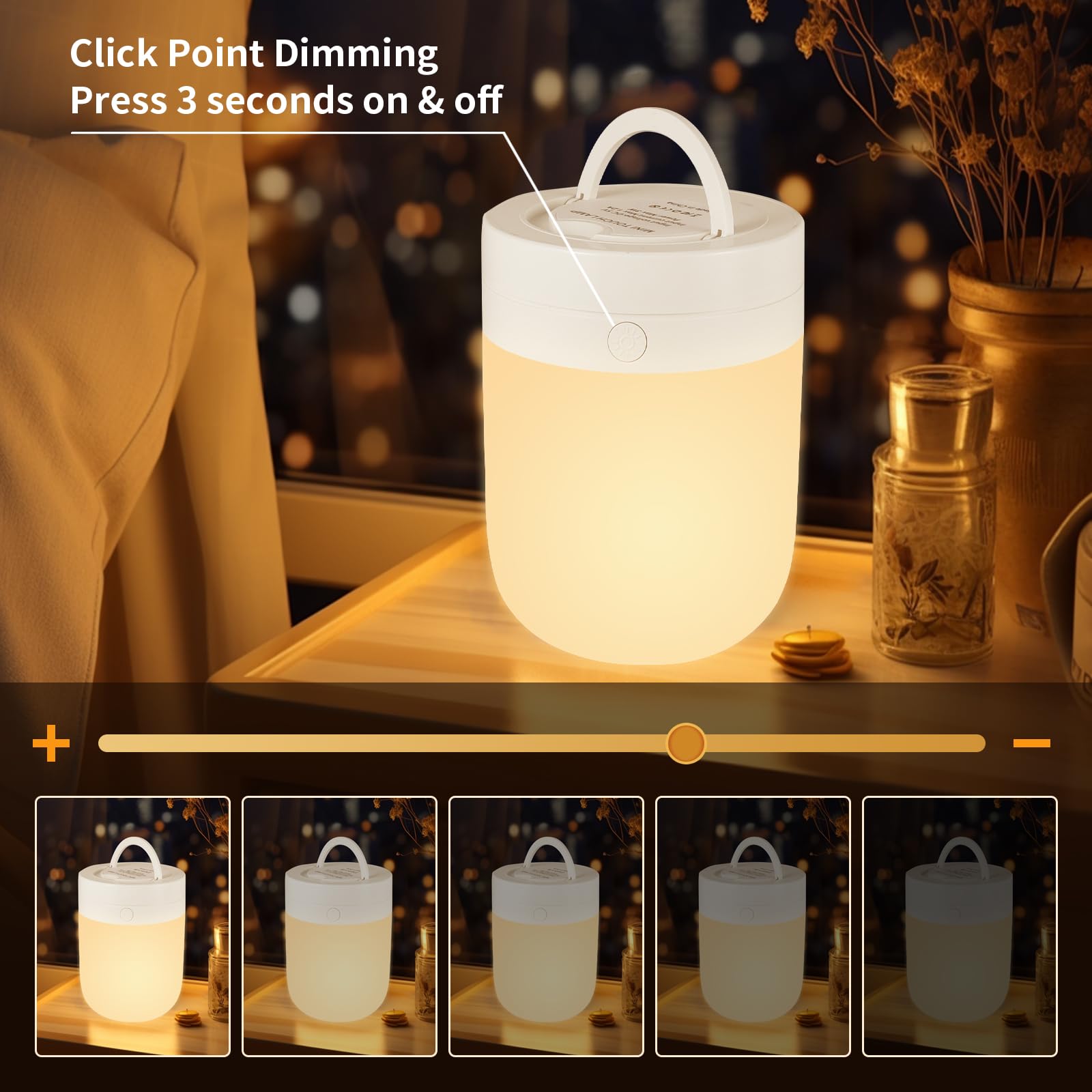 Deogos night light features a 1200mAh battery for long nightly use.