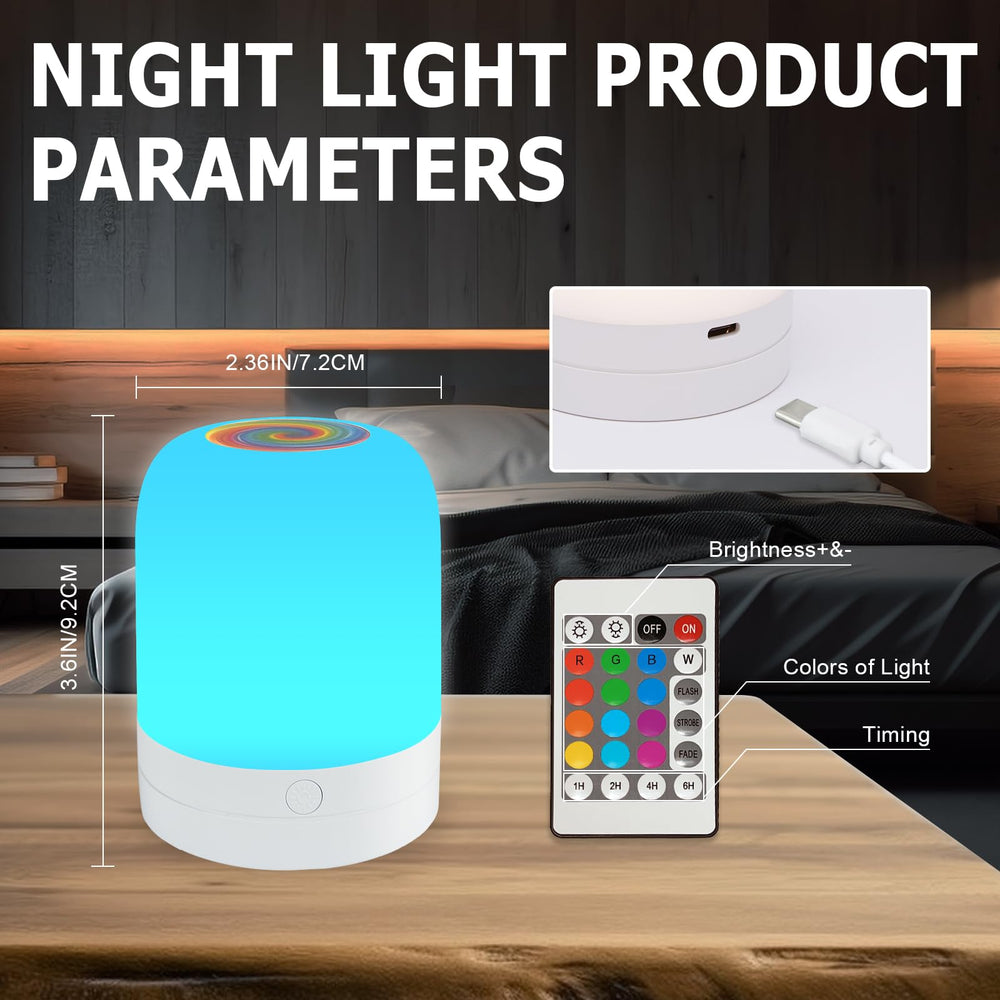 Deogos Type-C rechargeable quick power for uninterrupted nighttime use.