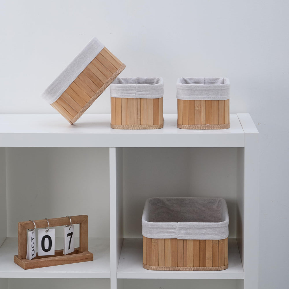 Deosur bathroom organizer basket holding toiletries elegantly