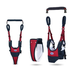 DERALAON Baby Walker front view in red shows balance-supporting design for early walking.