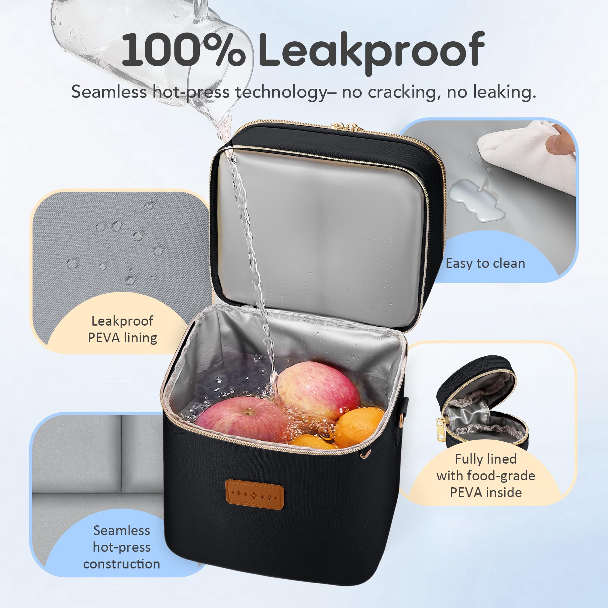 DerBiedersinn bag fits six 9 oz bottles securely during commutes