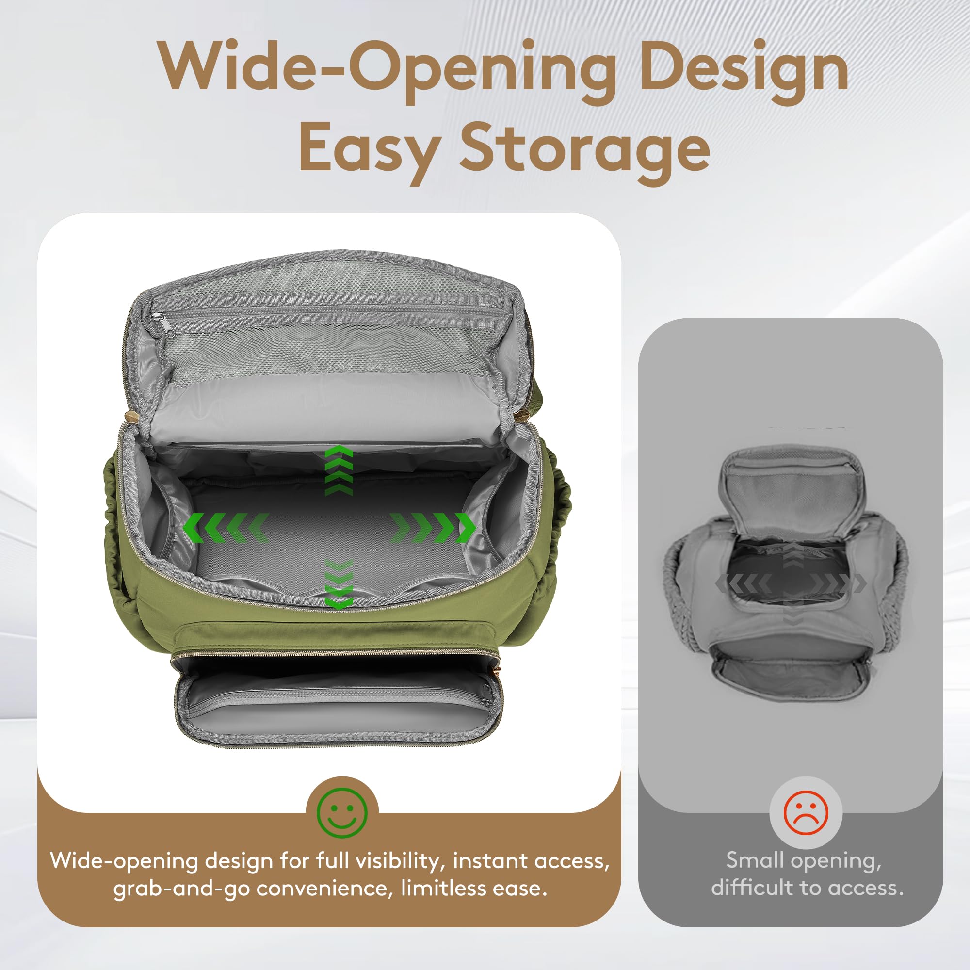 DerBiedersinn diaper bag backpack back straps provide breathable comfort during daily outings.