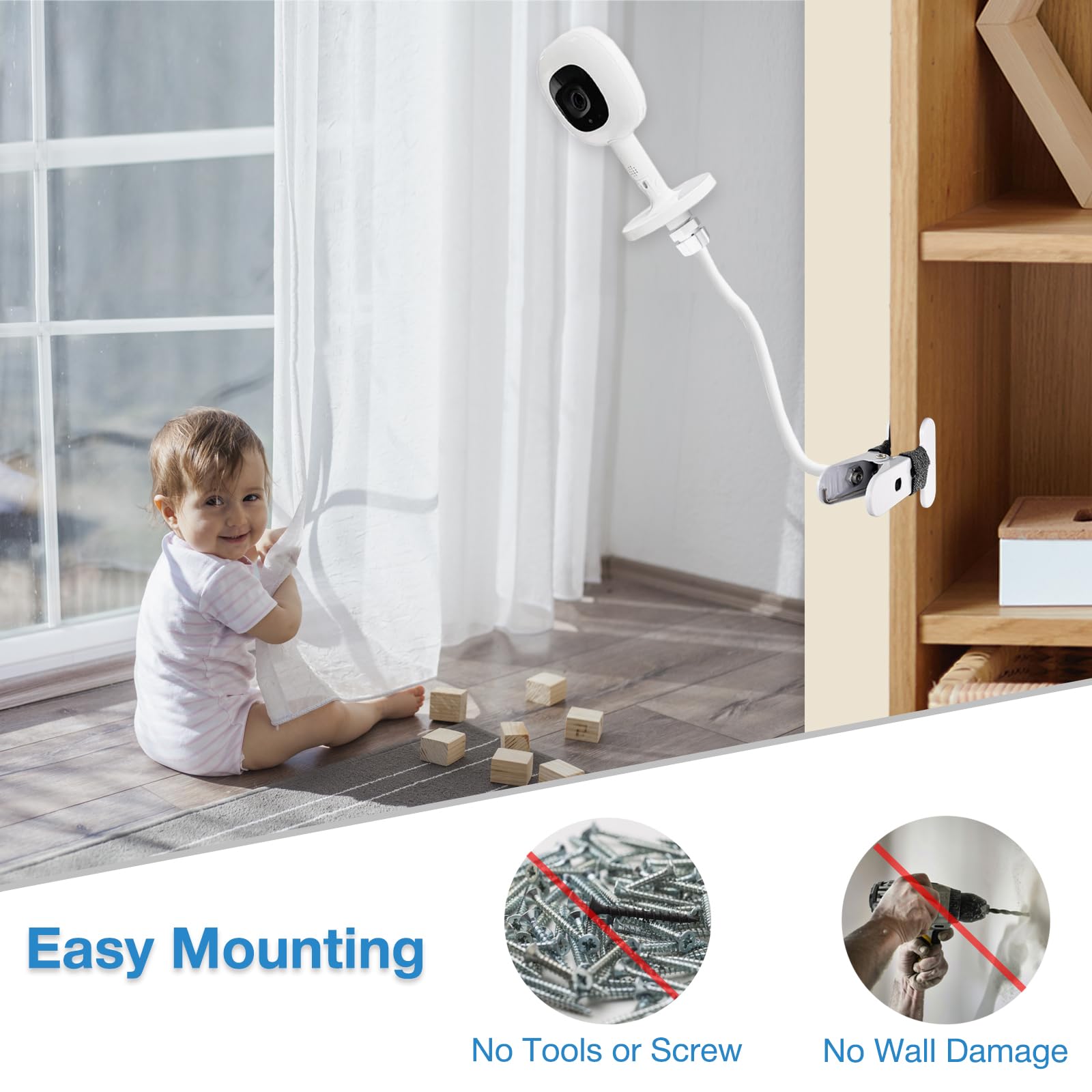Derebir travel-friendly clip mount folded for compact packing.