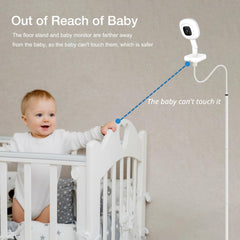 Derebir baby monitor floor stand 360 rotation for complete room visibility.