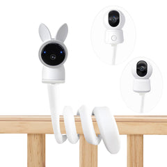 Derebir baby-monitor mount stand on crib attachment for secure, non-damage fitting