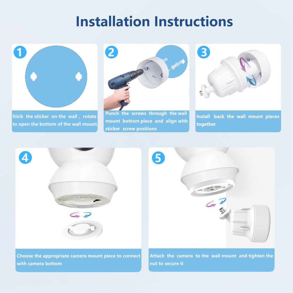 Derebir durable wall mount holds cameras firmly without slippage