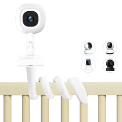 Derebir flexible baby monitor mount on crib for easy adjustable viewing