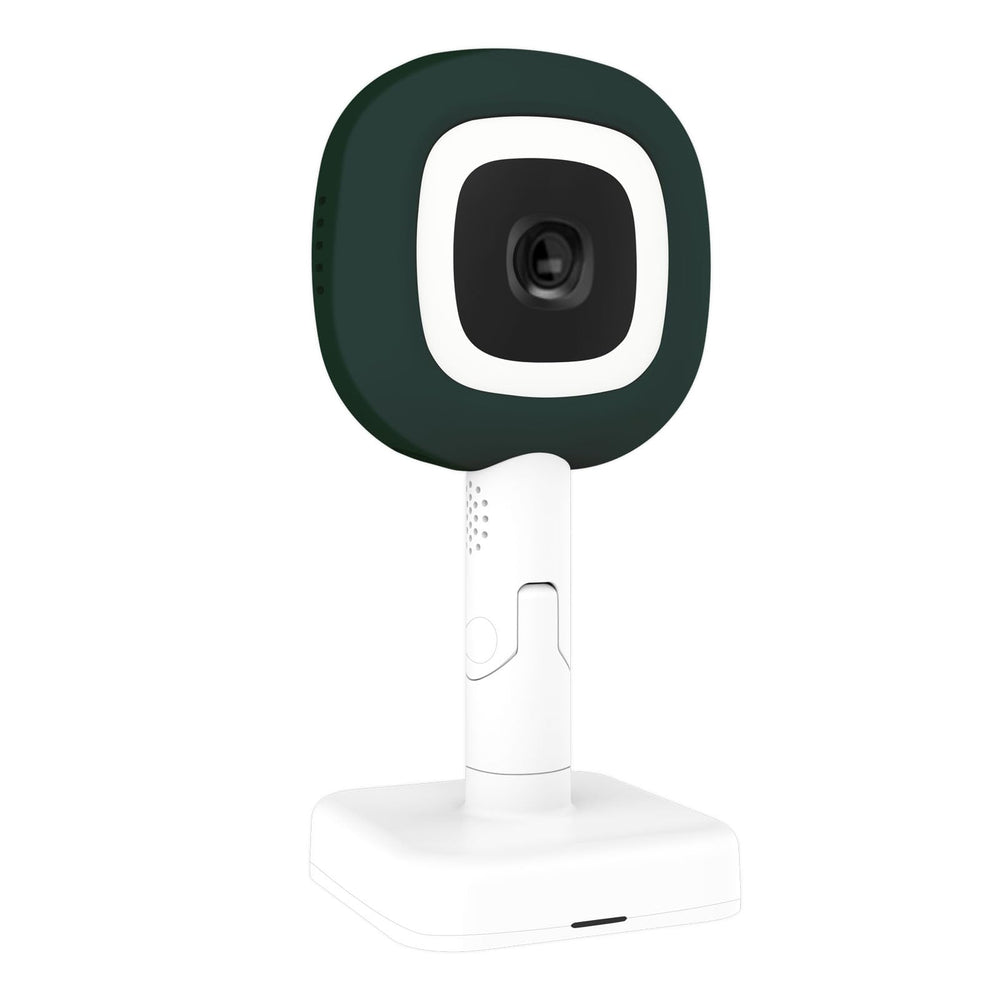 Derebir Nanit Pro travel stand close-up with silicone cover for stable on-the-go monitoring.