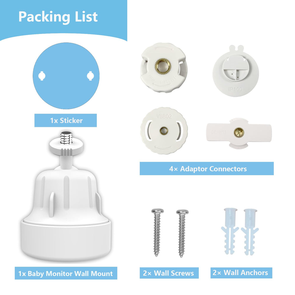Derebir wall-mount in use enables hands-free baby checks with ease.