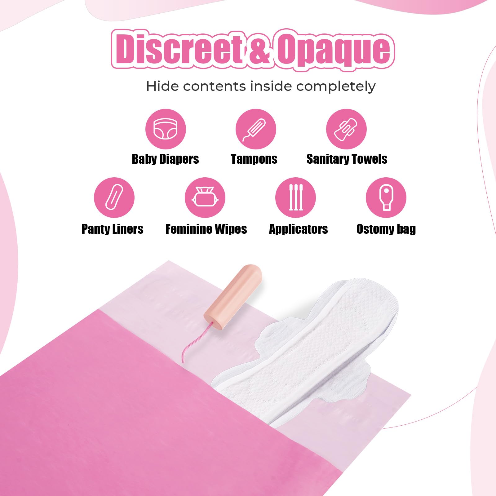 Dergik diaper disposal bag showing self adhesive seal for quick odor sealed disposal