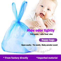 Dergik blue packaging showing durable diaper bags for daily use.
