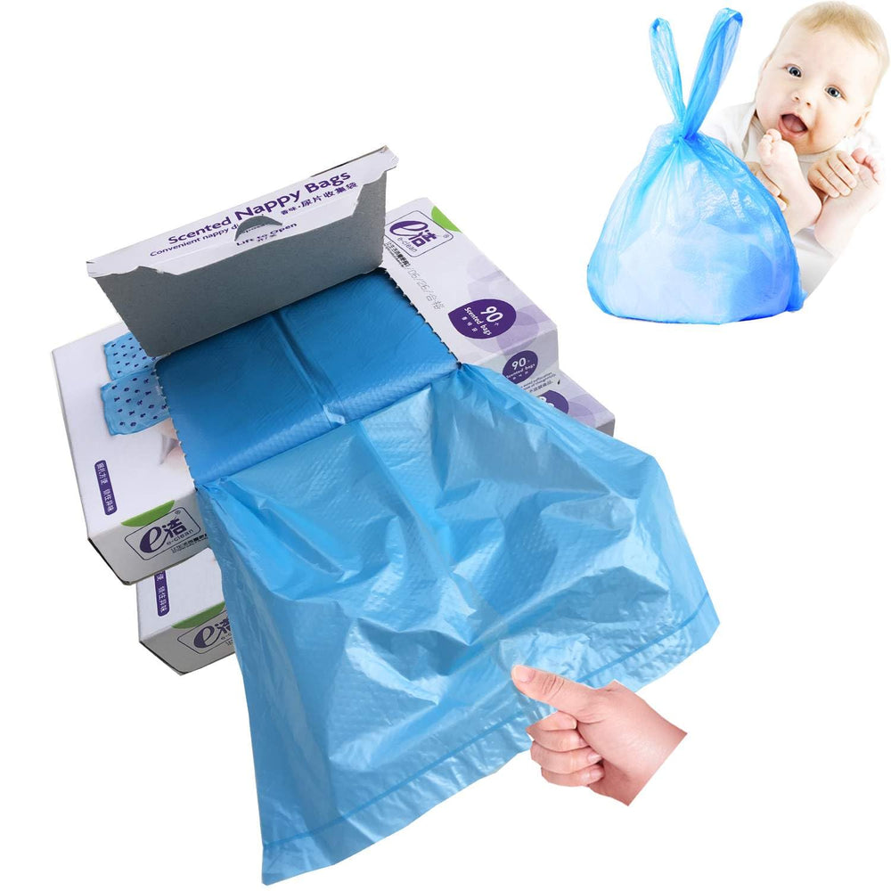 Dergik disposable diaper bags with odor-control for on-the-go use.