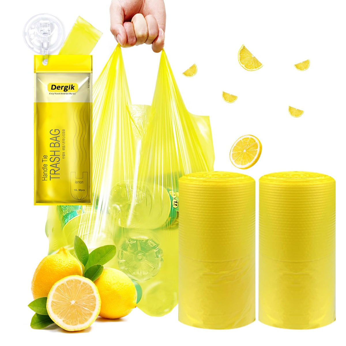Dergik large adult diaper bags 18x23in pack enables quick, discreet disposal for caregivers.
