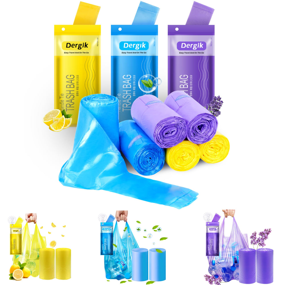 Dergik large diaper disposal bags 18x23 pack showcased for easy bulk disposal.