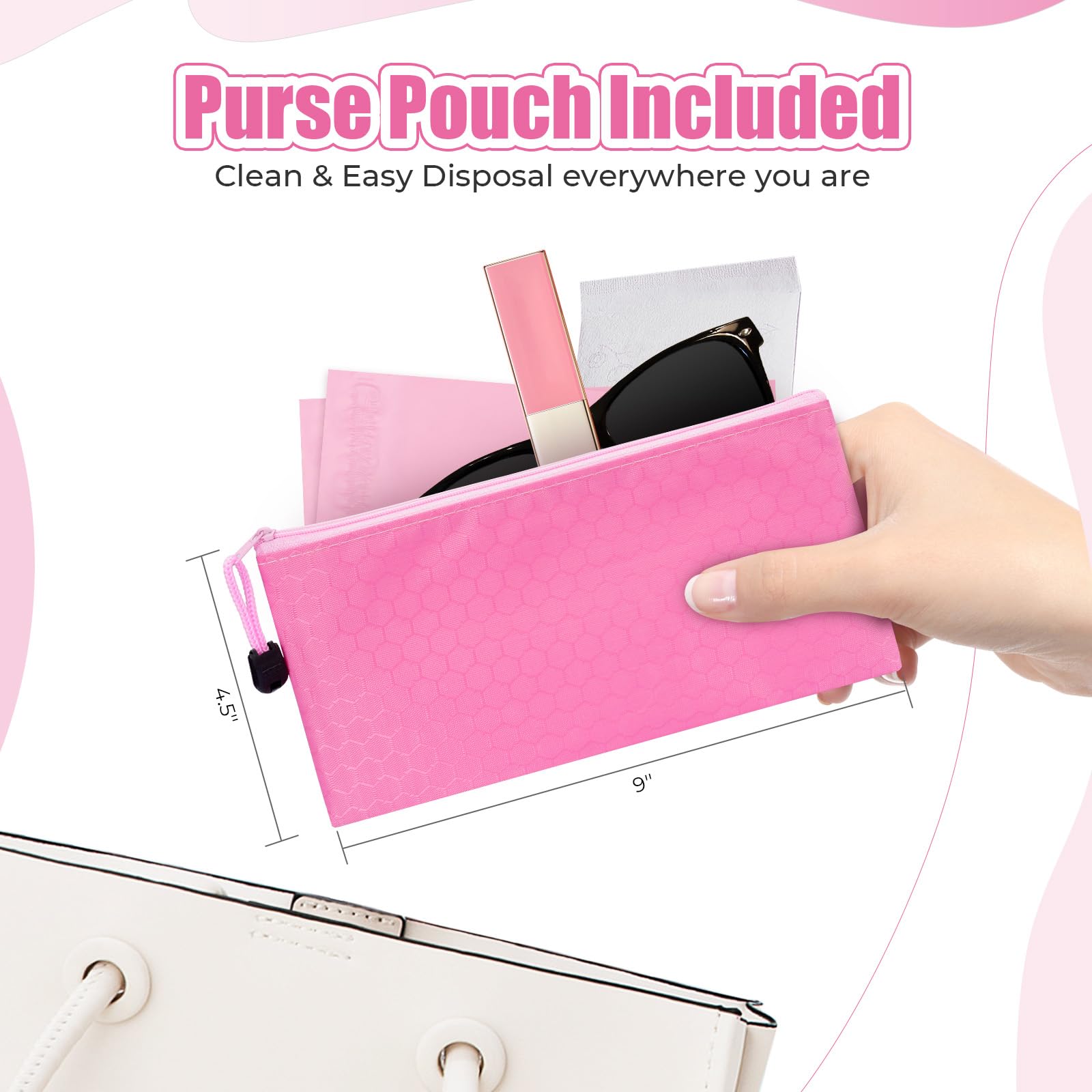 Dergik leak-proof bottom disposal bag ideal for incontinence pads and sanitary items
