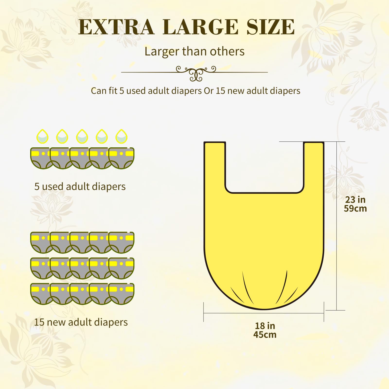 Dergik lemon-scented bags offer odor-locking benefits for bathrooms.