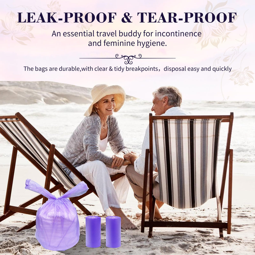 Dergik scented purple diaper bags mask odors and keep spaces fresh