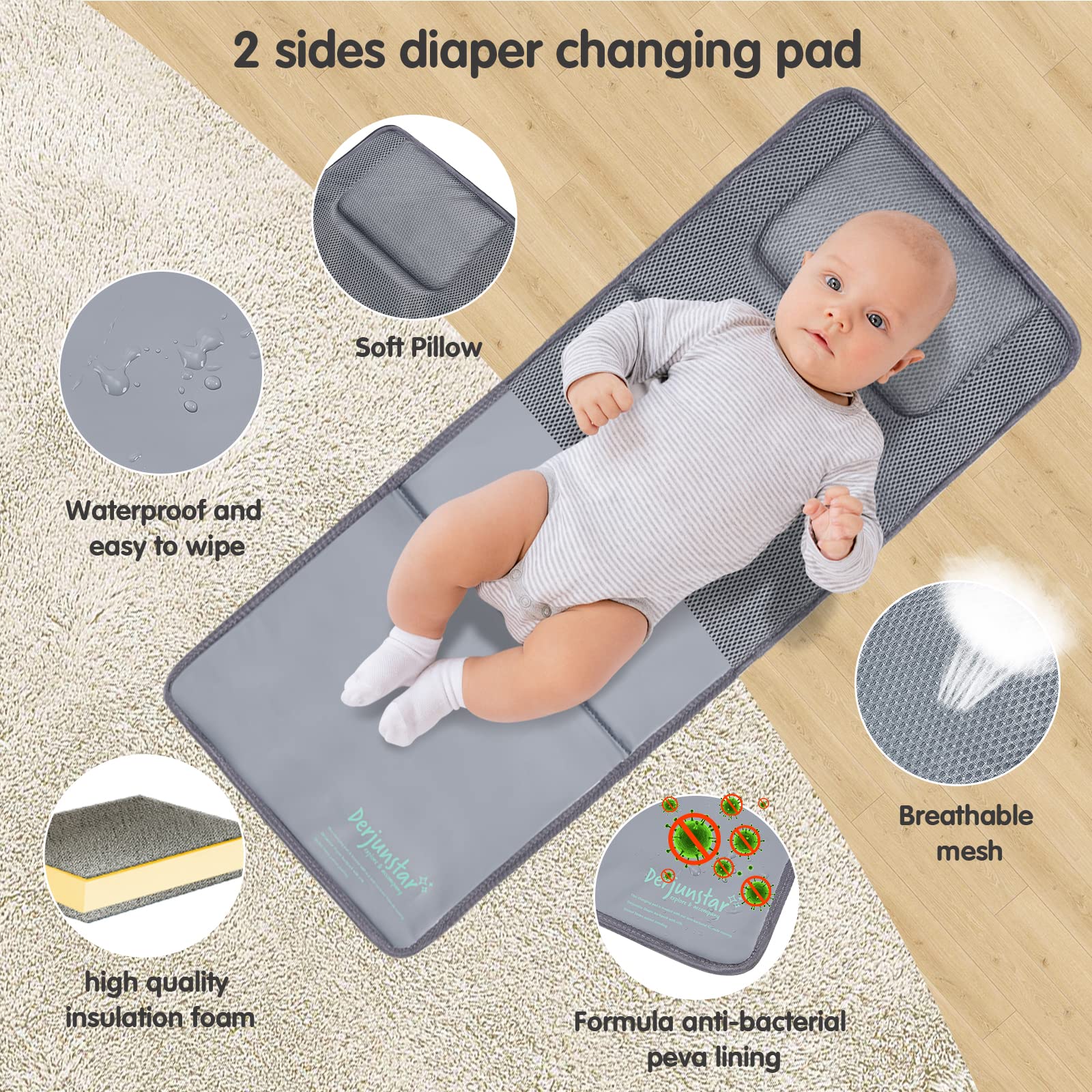 DERJUNSTAR USB-port enables charging devices on the move.