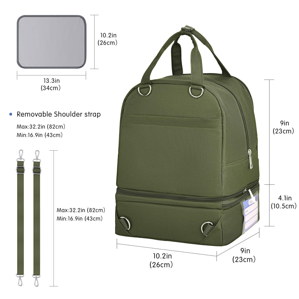 DERJUNSTAR laptop-friendly pocket adds work essentials on commutes.
