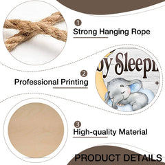 Deroro 12x12 inch plaque suits bedrooms, nurseries, and cozy playrooms