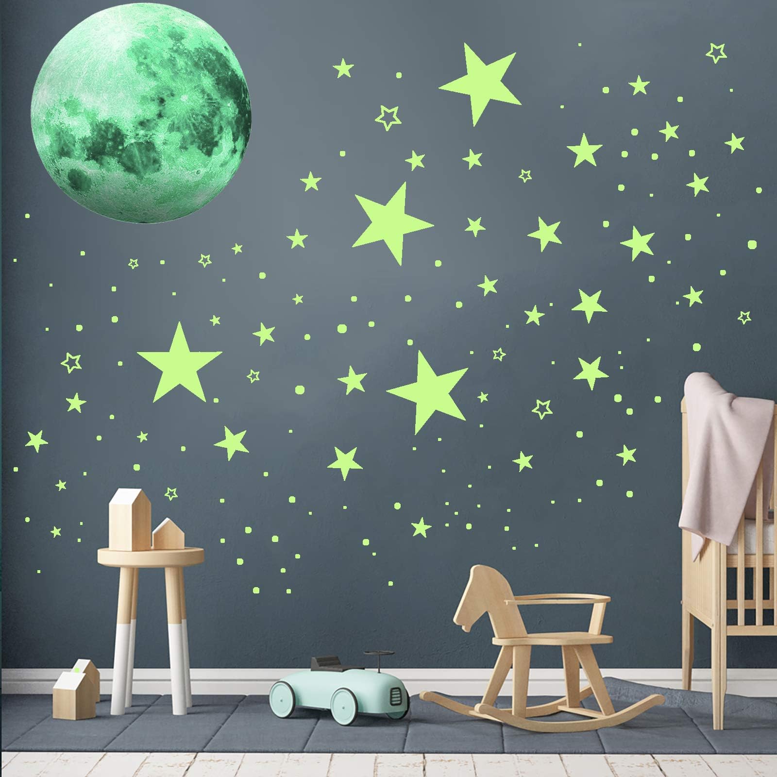DESERT CAMEL 1086P glow stars and dots arrangement supports flexible decor.