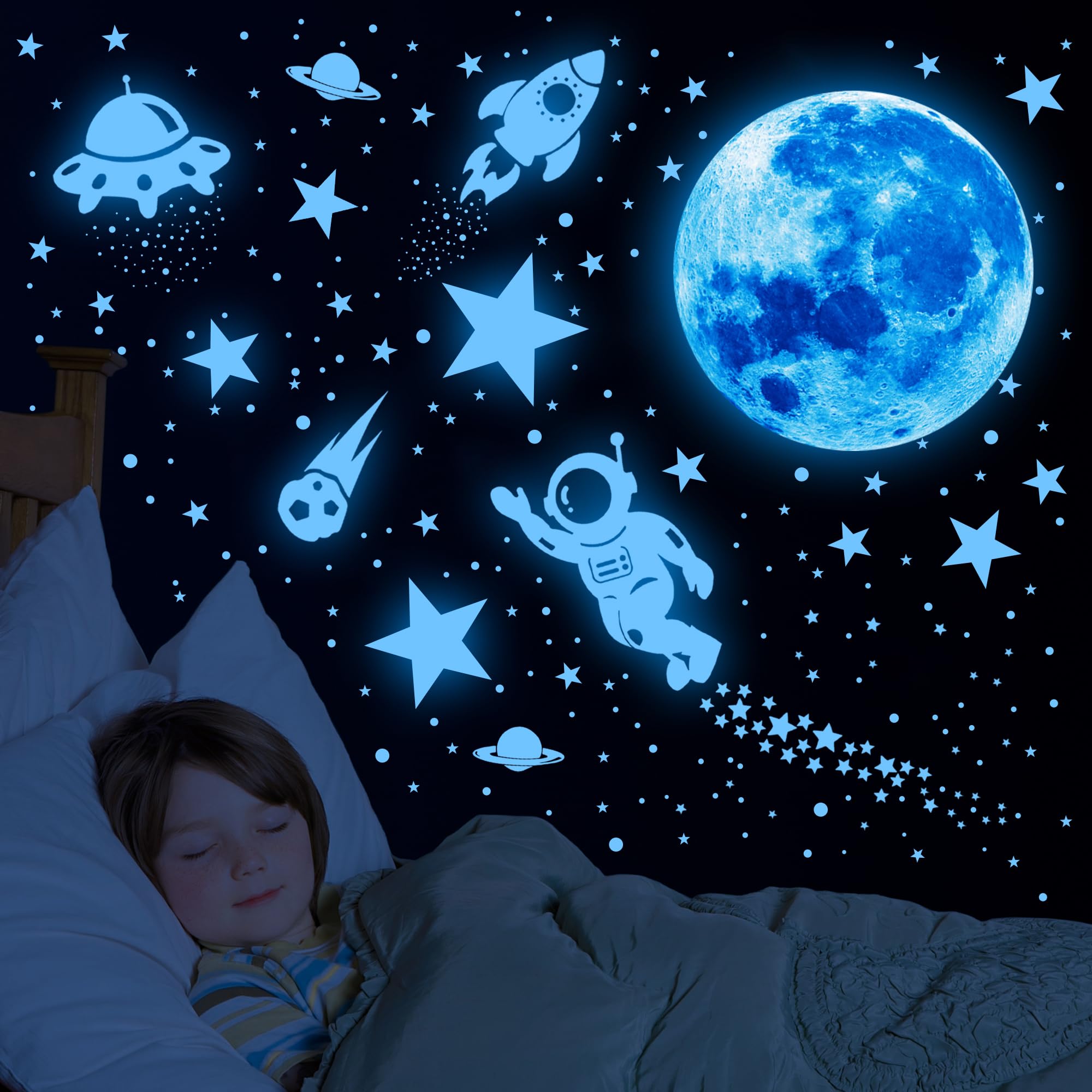 DESERT CAMEL alien wall sticker glows subtly, sparking curiosity in space-themed rooms