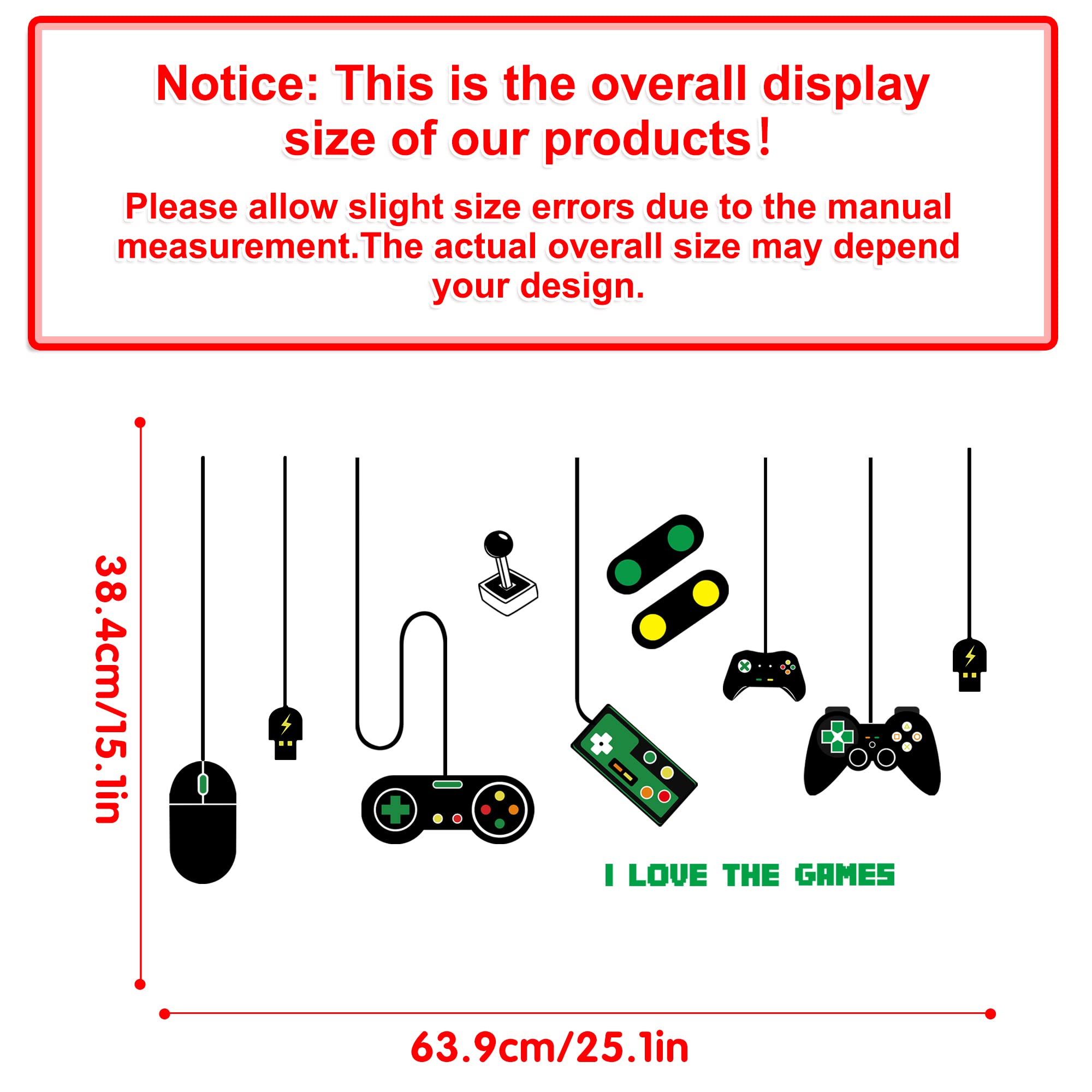 DESERT CAMEL gamer wall stickers showcase a glowing controller and console scene.